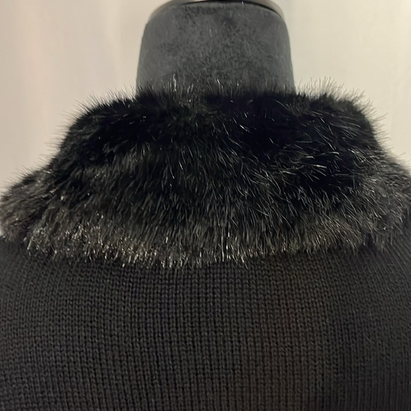 Style & Co. NWOT Macy’s L 100% Cotton detachable collar faux fur - Picture 4 of 7